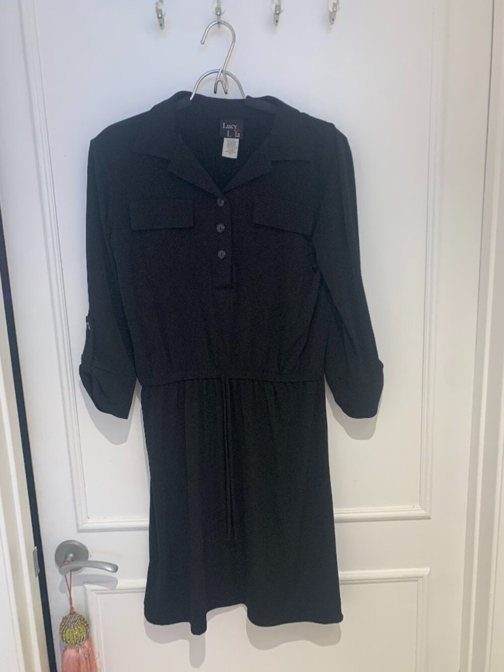 Lucy Lola Black Dress Size S-Gently Used